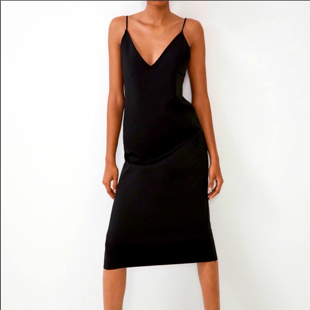 Zara Black Slip Dress